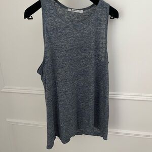 T by Alexander Wang Blue Sleeveless Top